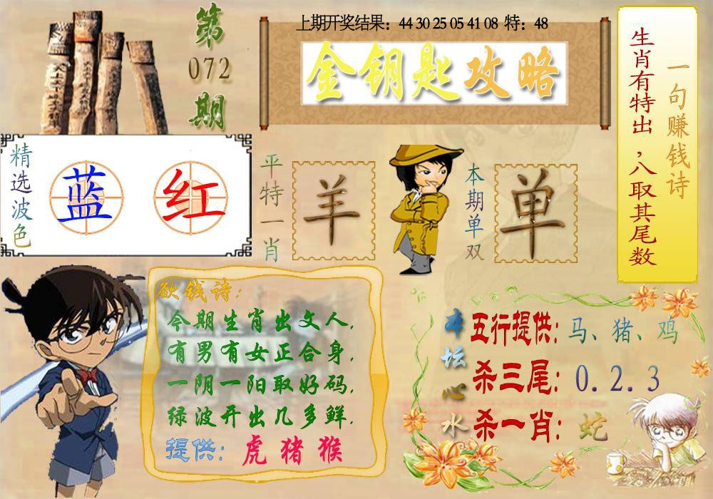072期《金钥匙攻略》[图]