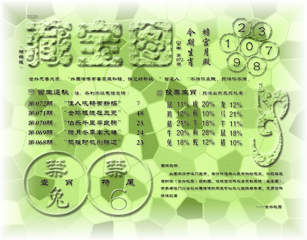 072期老《藏宝图》[图]