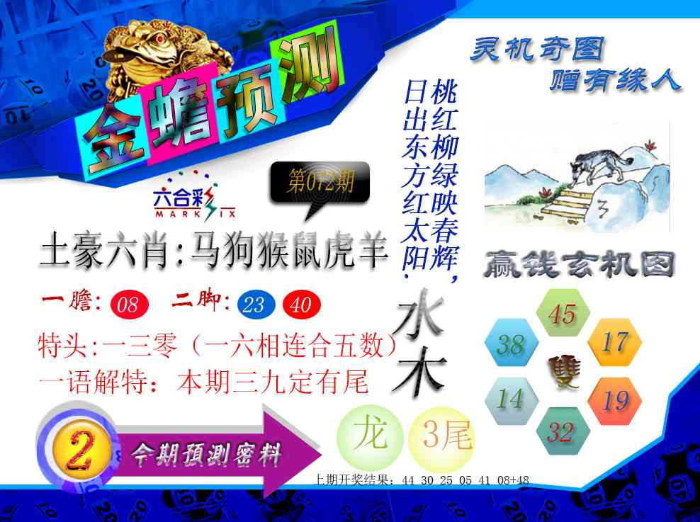 072期金蟾预测[图]
