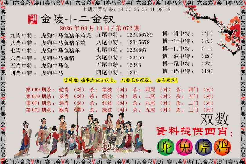 072期金陵十二金钗[图]