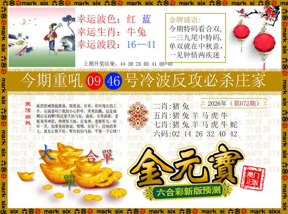 072期金元宝[图]