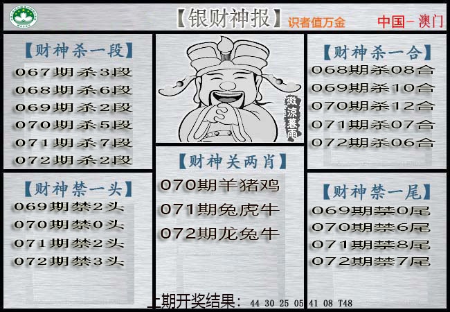 072期银财神[图]