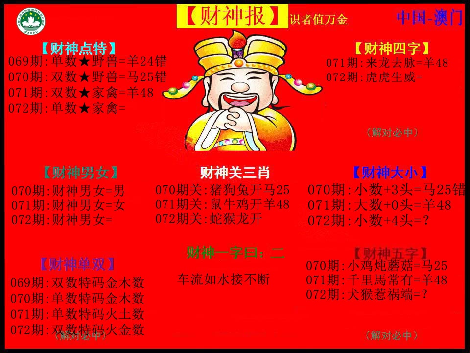 072期红财神[图]