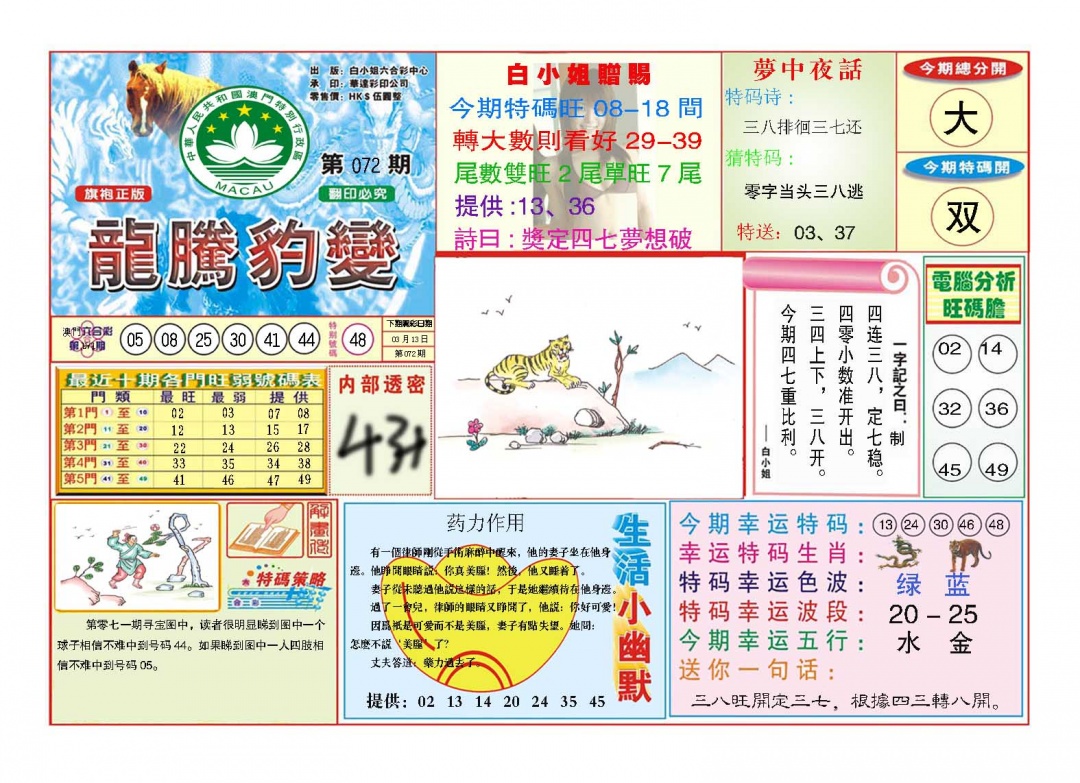 072期龙腾豹变[图]