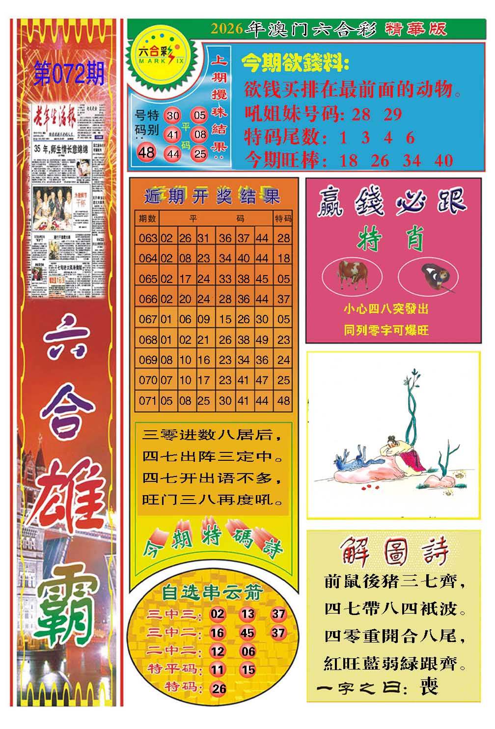 072期六合雄霸[图]