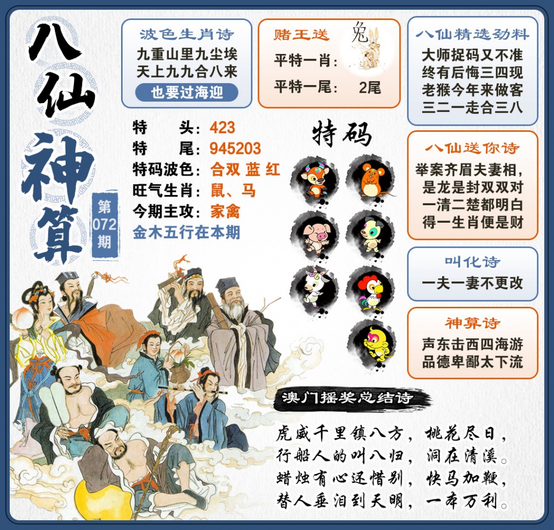 072期八仙神算[图]