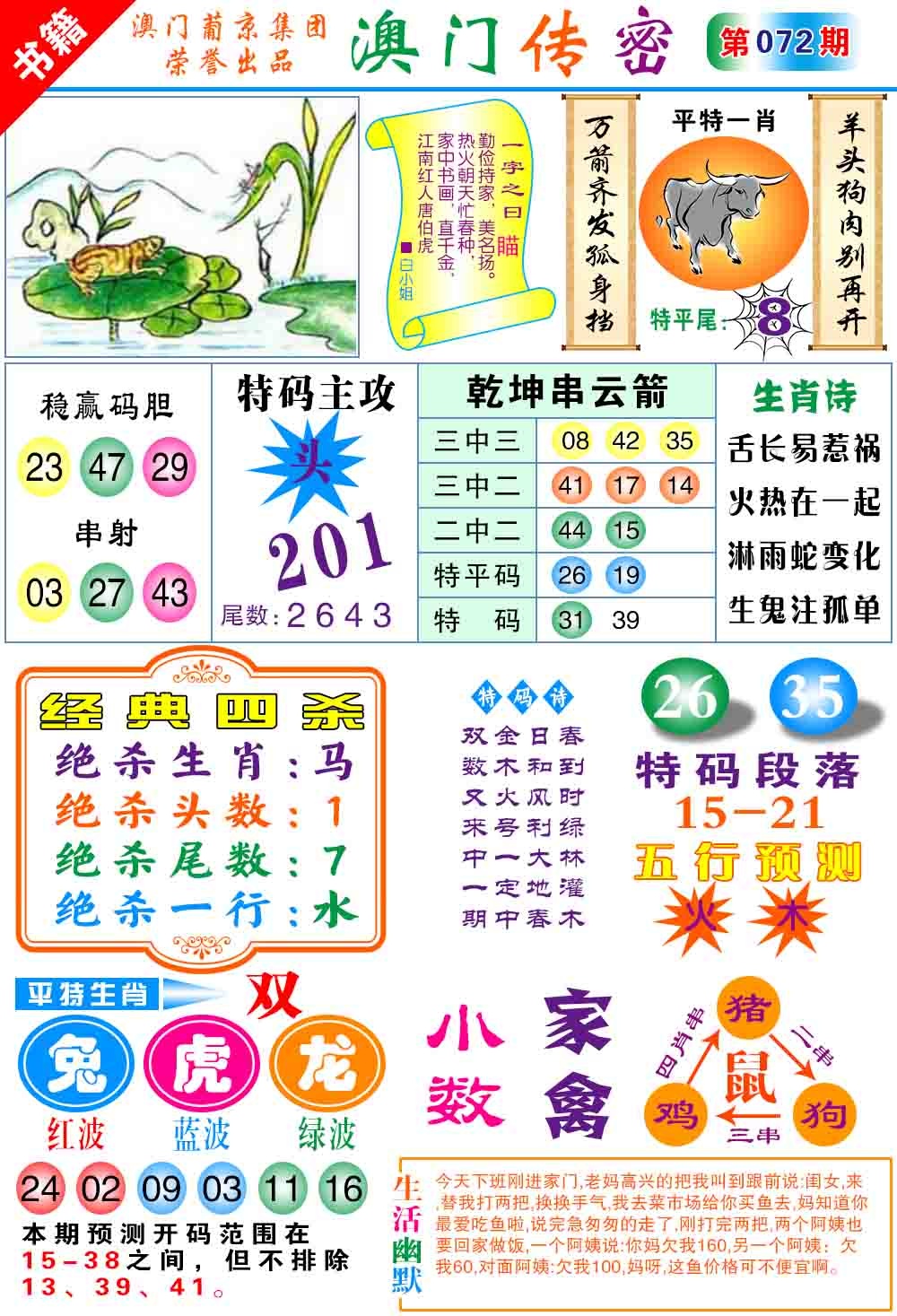 072期澳门传密心水[图]