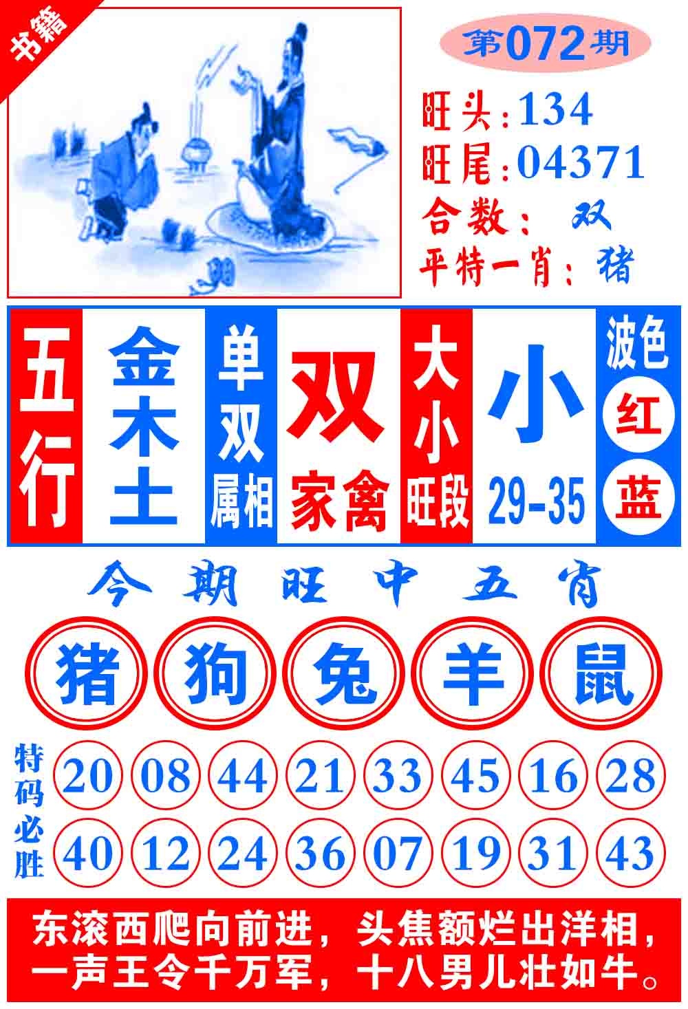 072期澳门全集心水[图]