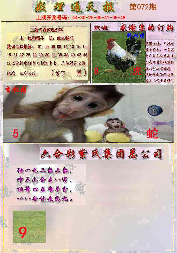 072期数通报[图]