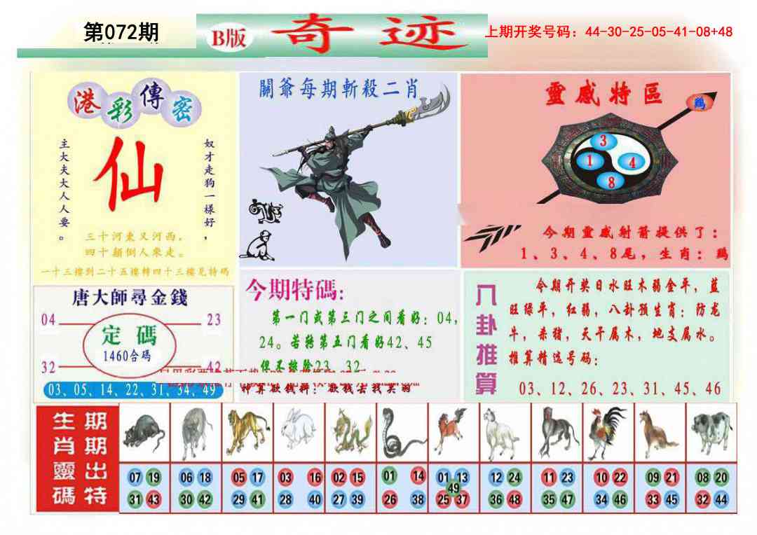 072期九龍奇迹B(推荐)[图]