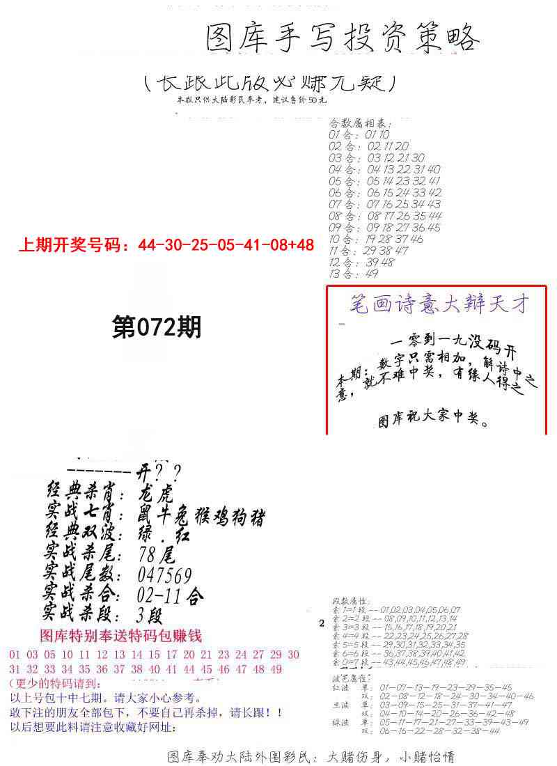 072期手写投资策略[图]