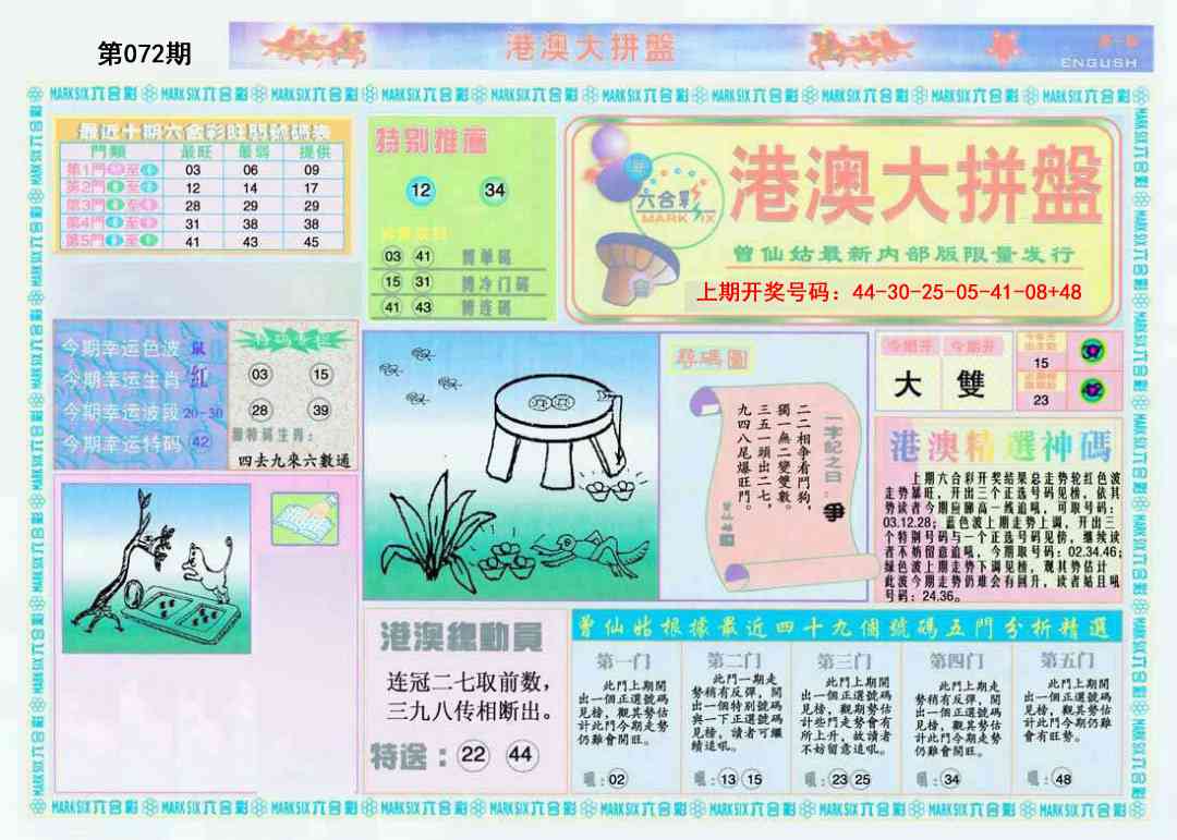 072期港澳大拼盘A[图]