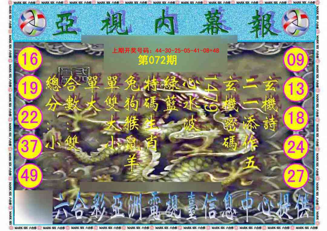 072期亚视内幕报[图]