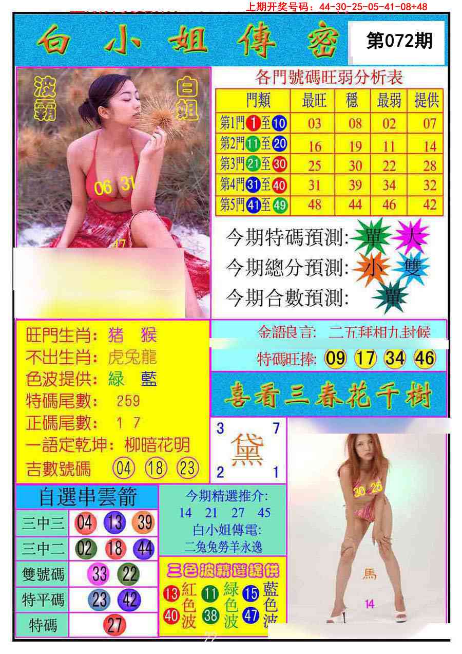 072期白小姐传密[图]