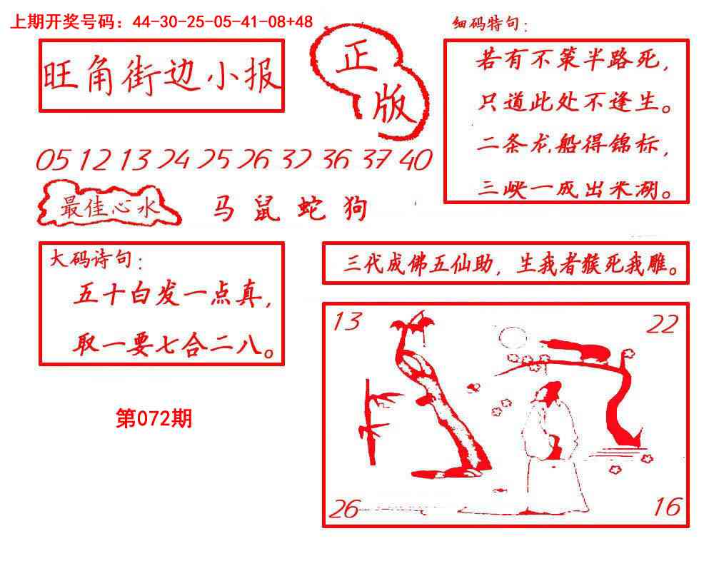 072期旺角街边小报[图]