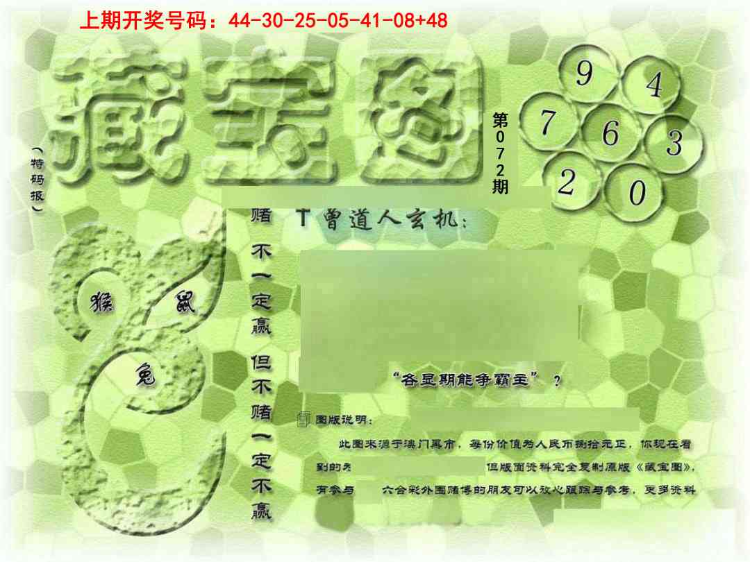 072期假新藏宝图[图]