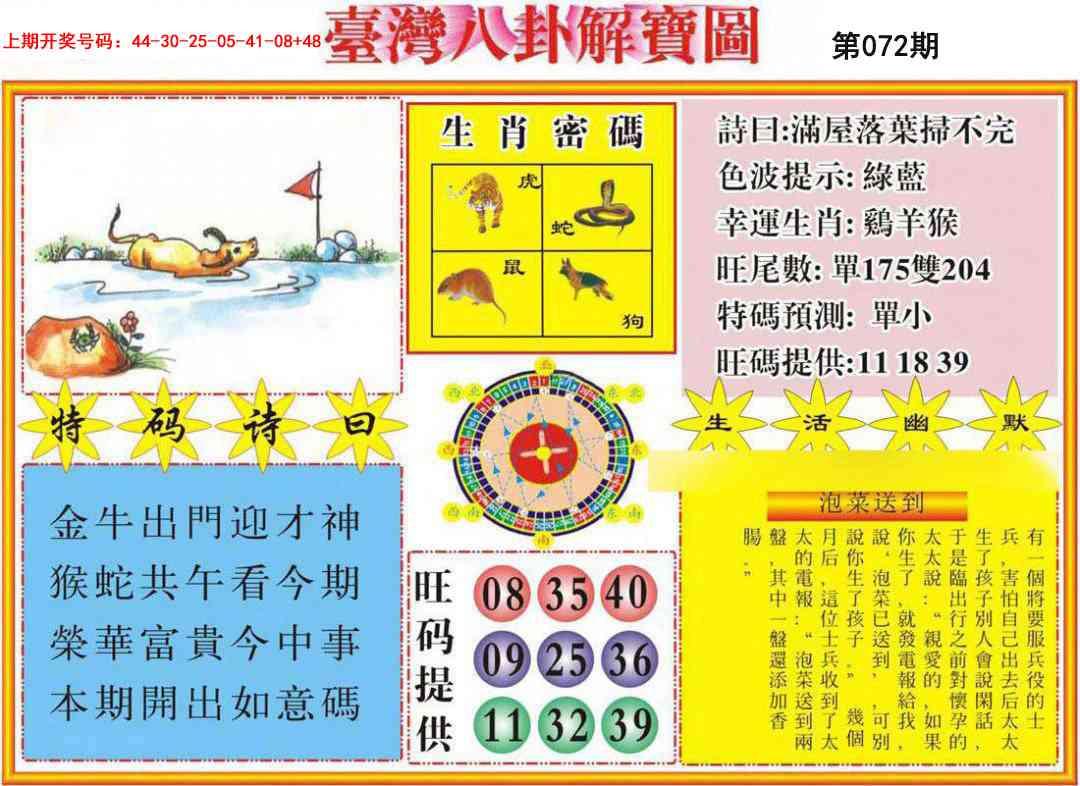 072期台湾八卦解宝图[图]