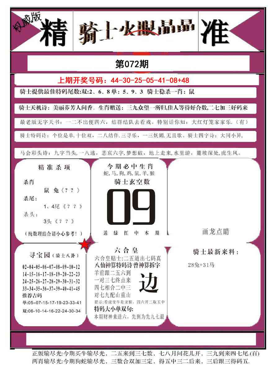 072期骑士火眼晶晶B[图]