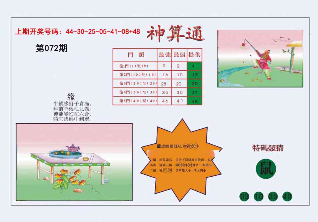 072期4-台湾神算[图]