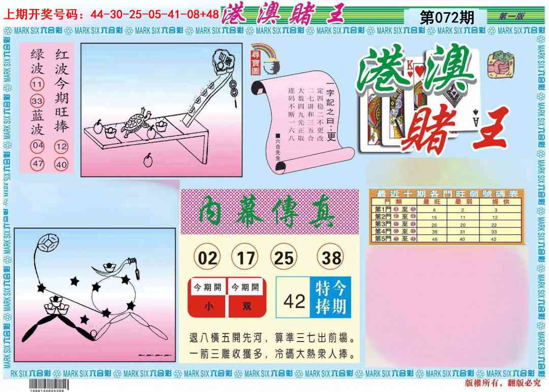 072期港澳赌王A[图]