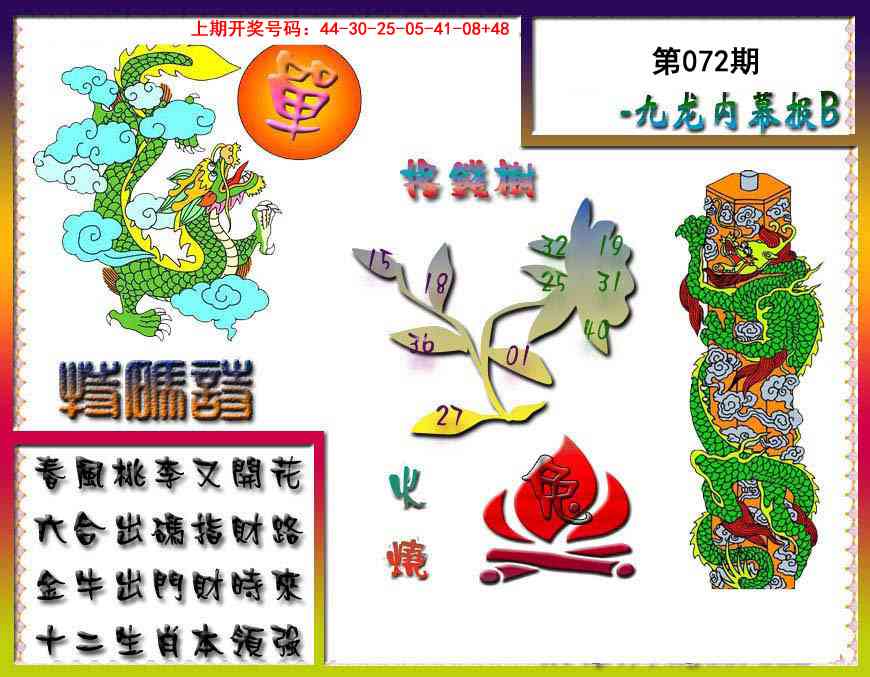 072期九龙内幕特肖图a[图]